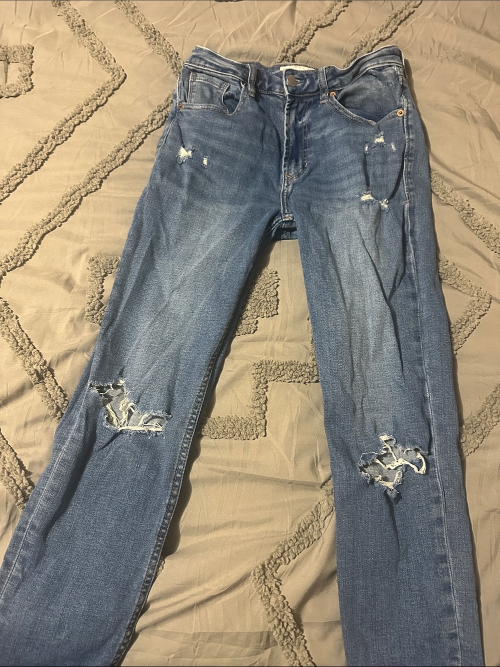 Dear John Distressed Blue Skinny Jeans